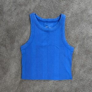 Aerie Vibrant Blue Ribbed Tank Top